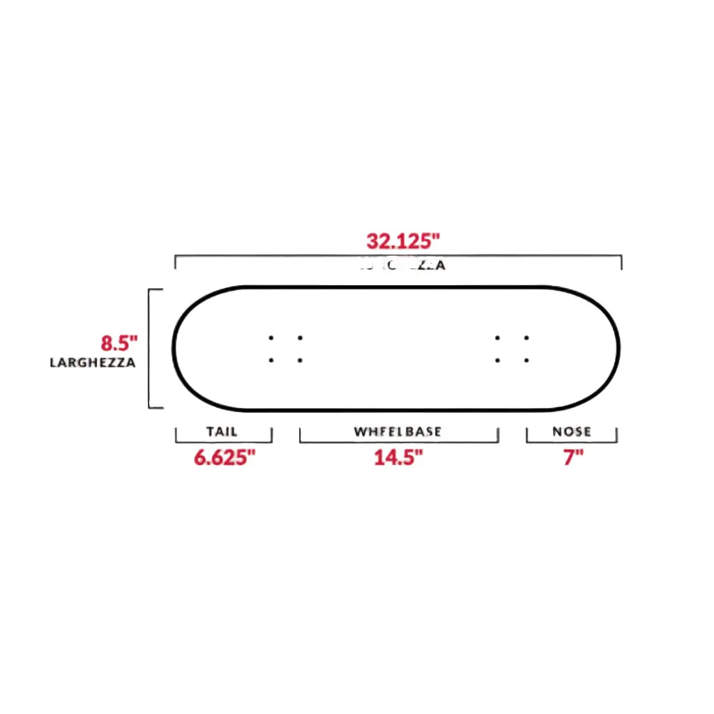 SKATEBOARD 8.5" ANEEMA